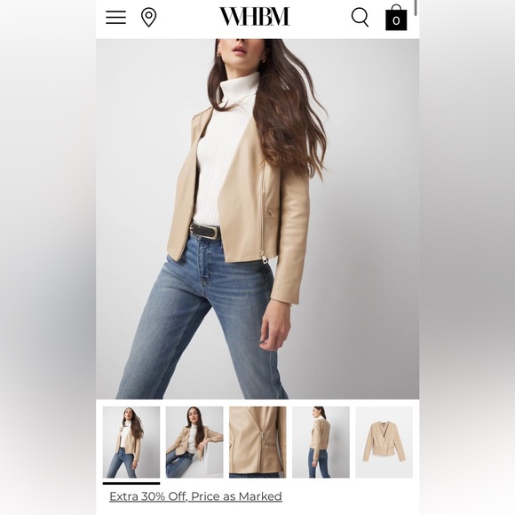 White House Black Market | Jackets & Coats | Whbm Faux Leather Jacket ...